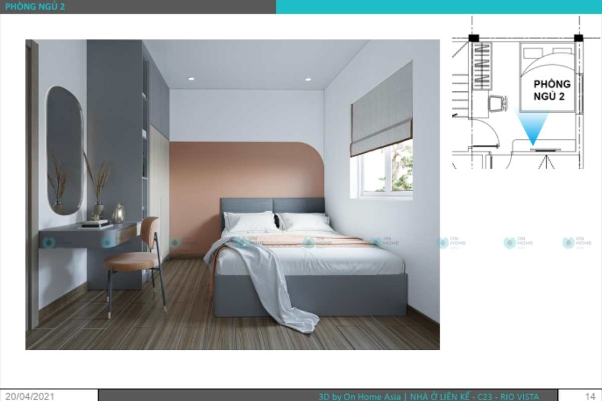Thiết kế nội thất hiện đại mẫu nhà 2 tầng mái Thái đẹp Mã số ACHI 24321